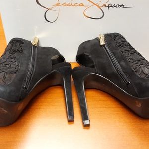 Jessica Simpson Black Lace Bootie